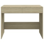 vidaXL Birou, stejar Sonoma, 101 x 50 x 76,5 cm, PAL