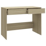 vidaXL Birou, stejar Sonoma, 101 x 50 x 76,5 cm, PAL