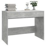 vidaXL Birou, gri beton, 101 x 50 x 76,5 cm, PAL