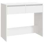 vidaXL Masă consolă, alb, 89x41x76,5 cm, lemn prelucrat vidaXL Masă consolă, alb, 89x41x76,5 cm, lemn prelucrat