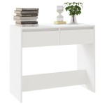 vidaXL Masă consolă, alb, 89x41x76,5 cm, lemn prelucrat vidaXL Masă consolă, alb, 89x41x76,5 cm, lemn prelucrat