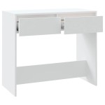 vidaXL Masă consolă, alb, 89x41x76,5 cm, lemn prelucrat vidaXL Masă consolă, alb, 89x41x76,5 cm, lemn prelucrat