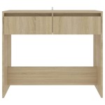 vidaXL Masă consolă, stejar sonoma, 89x41x76,5 cm, oțel vidaXL Masă consolă, stejar sonoma, 89x41x76,5 cm, oțel