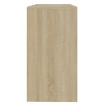 vidaXL Masă consolă, stejar sonoma, 89x41x76,5 cm, oțel vidaXL Masă consolă, stejar sonoma, 89x41x76,5 cm, oțel
