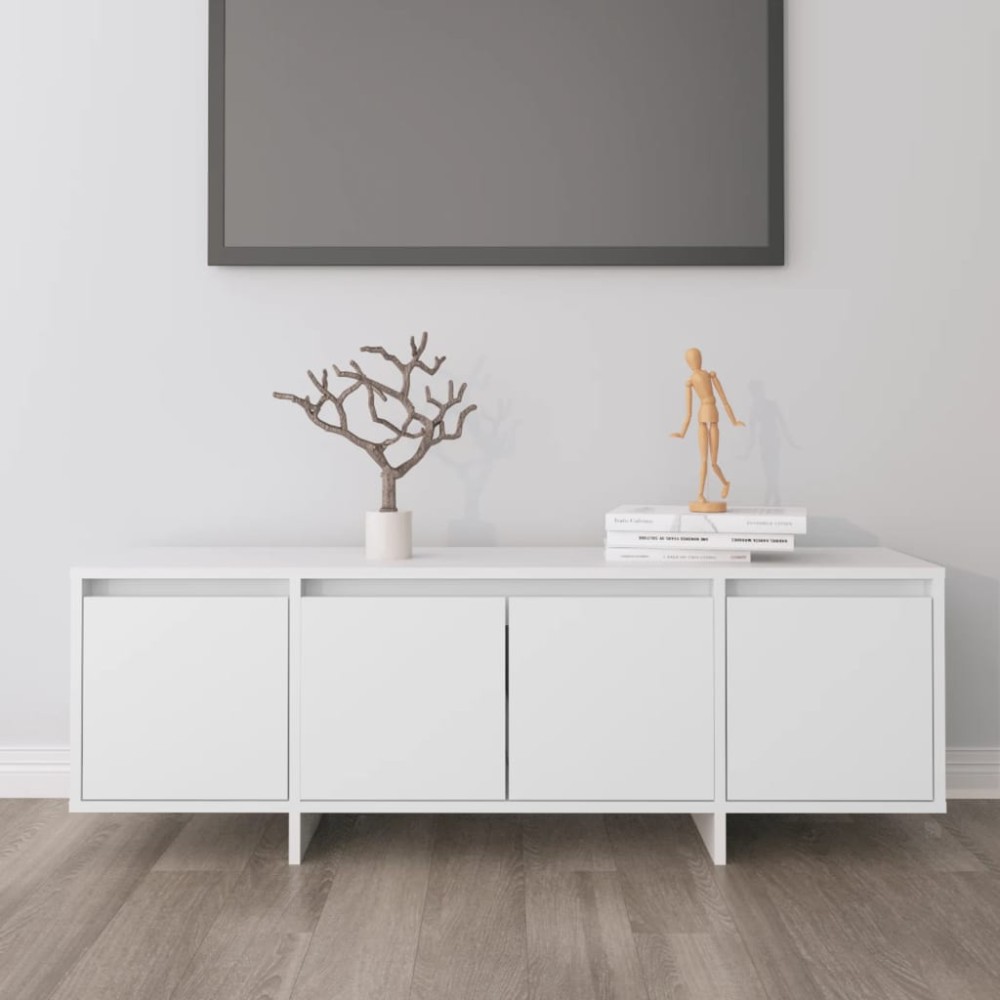 vidaXL Comodă TV, alb, 120x30x40,5 cm, lemn prelucrat