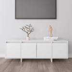 vidaXL Comodă TV, alb, 120x30x40,5 cm, lemn prelucrat