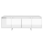 vidaXL Comodă TV, alb extralucios, 120x30x40,5 cm, PAL vidaXL Comodă TV, alb extralucios, 120x30x40,5 cm, PAL