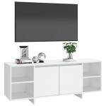 vidaXL Comodă TV, alb, 130x35x50 cm, PAL