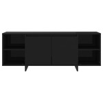 vidaXL Comodă TV, negru, 130x35x50 cm, PAL
