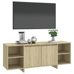 vidaXL Comodă TV, stejar sonoma, 130x35x50 cm, PAL vidaXL Comodă TV, stejar sonoma, 130x35x50 cm, PAL