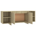 vidaXL Comodă TV, stejar sonoma, 130x35x50 cm, PAL vidaXL Comodă TV, stejar sonoma, 130x35x50 cm, PAL