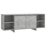 vidaXL Comodă TV, gri beton, 130x35x50 cm, PAL vidaXL Comodă TV, gri beton, 130x35x50 cm, PAL