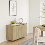 vidaXL Servantă, stejar sonoma, 120x41x75 cm, PAL vidaXL Servantă, stejar sonoma, 120x41x75 cm, PAL