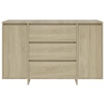 vidaXL Servantă cu 3 sertare, stejar Sonoma, 120x41x75 cm, PAL vidaXL Servantă cu 3 sertare, stejar Sonoma, 120x41x75 cm, PAL