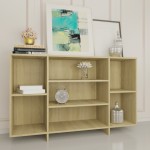 vidaXL Servantă, stejar sonoma, 120x30x75 cm, PAL vidaXL Servantă, stejar sonoma, 120x30x75 cm, PAL