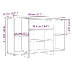 vidaXL Servantă, stejar sonoma, 120x30x75 cm, PAL vidaXL Servantă, stejar sonoma, 120x30x75 cm, PAL