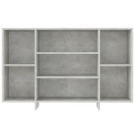 vidaXL Servantă, gri beton, 120x30x75 cm, PAL