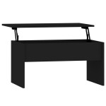 vidaXL Măsuță de cafea, negru, 80x50,5x41,5 cm, lemn prelucrat vidaXL Măsuță de cafea, negru, 80x50,5x41,5 cm, lemn prelucrat
