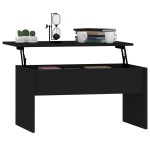vidaXL Măsuță de cafea, negru, 80x50,5x41,5 cm, lemn prelucrat vidaXL Măsuță de cafea, negru, 80x50,5x41,5 cm, lemn prelucrat