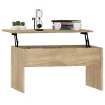 vidaXL Măsuță de cafea, stejar sonoma, 80x50,5x41,5 cm, lemn prelucrat vidaXL Măsuță de cafea, stejar sonoma, 80x50,5x41,5 cm, lemn prelucrat