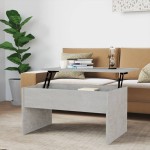 vidaXL Măsuță de cafea, gri beton, 80x50,5x41,5 cm, lemn prelucrat vidaXL Măsuță de cafea, gri beton, 80x50,5x41,5 cm, lemn prelucrat
