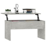vidaXL Măsuță de cafea, gri beton, 80x50,5x41,5 cm, lemn prelucrat vidaXL Măsuță de cafea, gri beton, 80x50,5x41,5 cm, lemn prelucrat