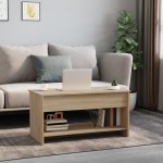 vidaXL Măsuță de cafea, stejar Sonoma, 102x50x52,5 cm, PAL vidaXL Măsuță de cafea, stejar Sonoma, 102x50x52,5 cm, PAL