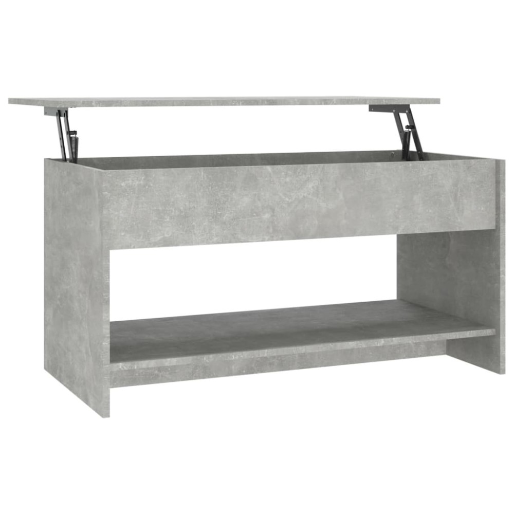 vidaXL Măsuță de cafea, gri beton, 102x50x52,5 cm, lemn prelucrat
