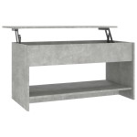 vidaXL Măsuță de cafea, gri beton, 102x50x52,5 cm, lemn prelucrat