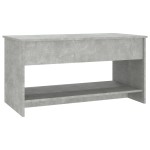 vidaXL Măsuță de cafea, gri beton, 102x50x52,5 cm, lemn prelucrat