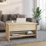 vidaXL Măsuță de cafea, stejar sonoma, 80x50x40 cm, lemn prelucrat vidaXL Măsuță de cafea, stejar sonoma, 80x50x40 cm, lemn prelucrat