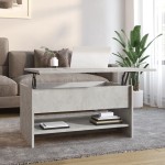 vidaXL Măsuță de cafea, gri beton, 80x50x40 cm, lemn compozit vidaXL Măsuță de cafea, gri beton, 80x50x40 cm, lemn compozit