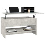 vidaXL Măsuță de cafea, gri beton, 80x50x40 cm, lemn compozit vidaXL Măsuță de cafea, gri beton, 80x50x40 cm, lemn compozit