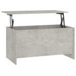 vidaXL Măsuță de cafea, gri beton, 102x55,5x52,5 cm, lemn prelucrat vidaXL Măsuță de cafea, gri beton, 102x55,5x52,5 cm, lemn prelucrat