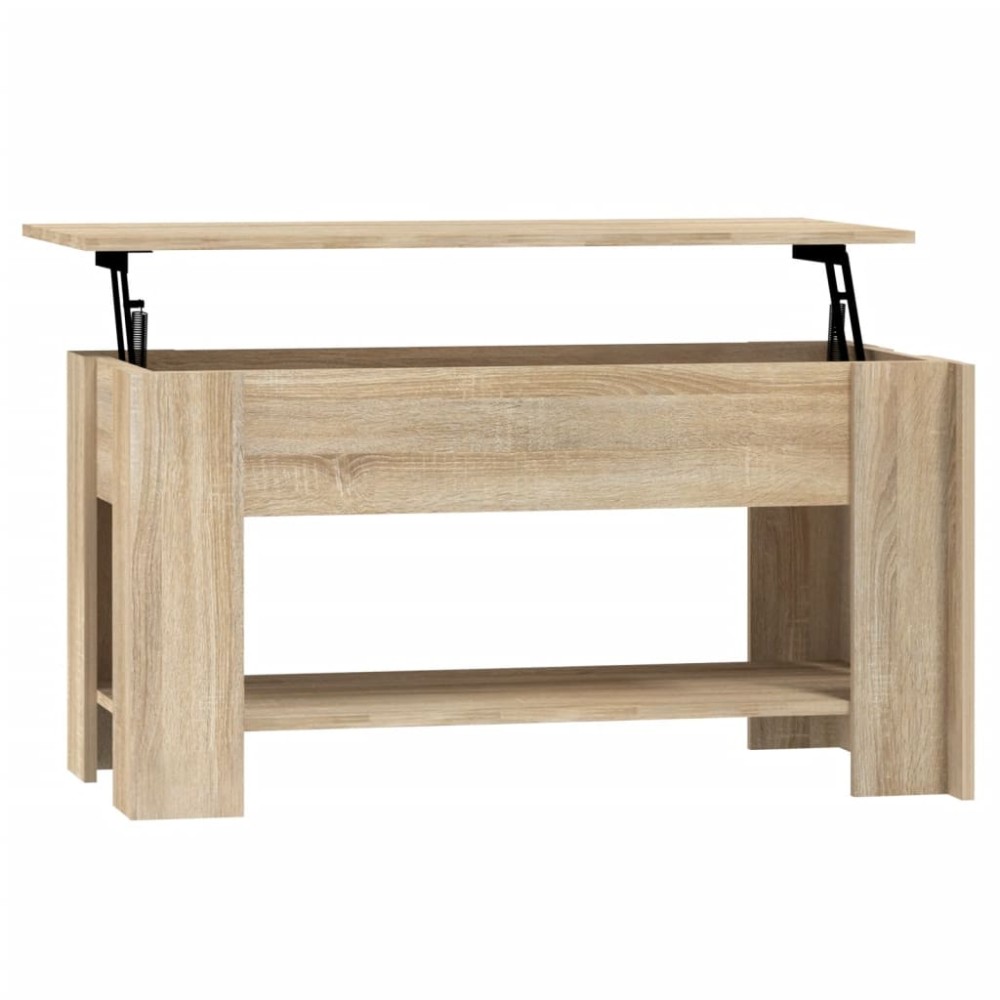 vidaXL Măsuță de cafea, stejar sonoma, 101x49x52 cm, lemn prelucrat