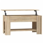 vidaXL Măsuță de cafea, stejar sonoma, 101x49x52 cm, lemn prelucrat vidaXL Măsuță de cafea, stejar sonoma, 101x49x52 cm, lemn prelucrat