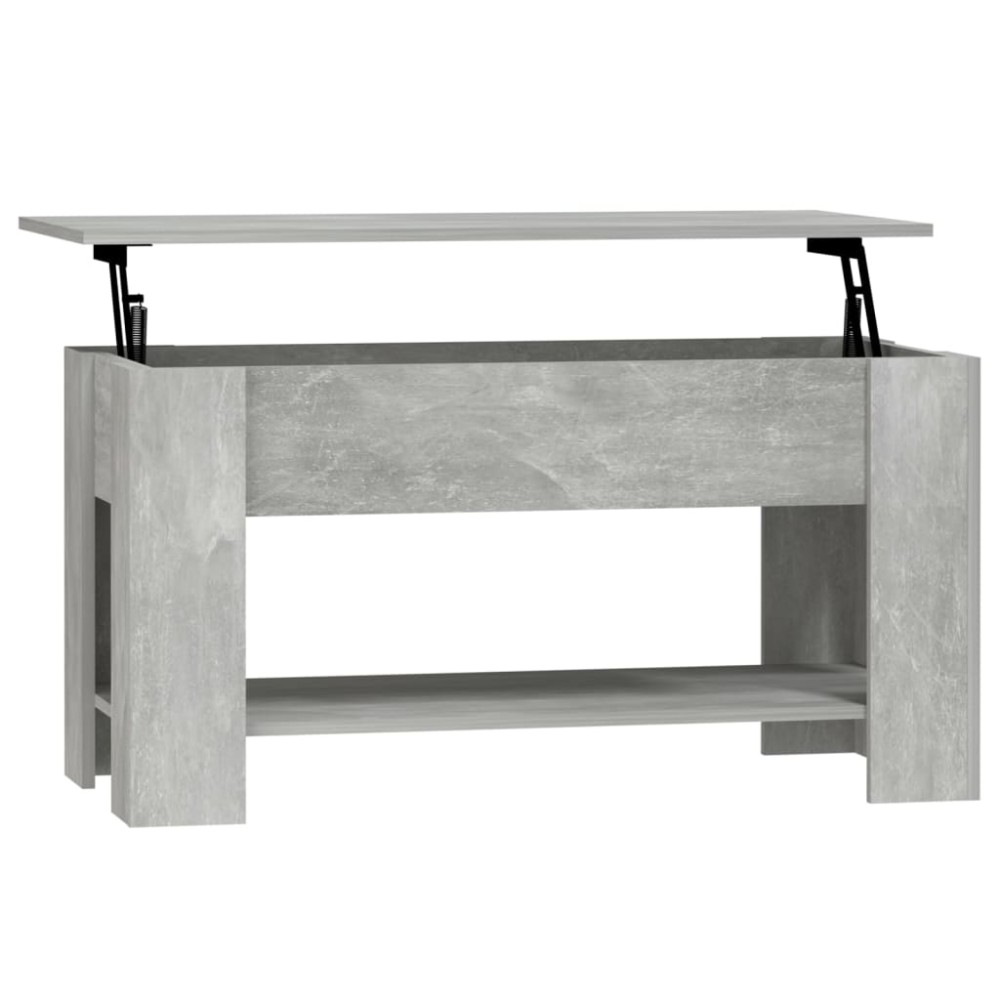 vidaXL Măsuță de cafea, gri beton, 101x49x52 cm, lemn prelucrat