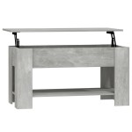 vidaXL Măsuță de cafea, gri beton, 101x49x52 cm, lemn prelucrat vidaXL Măsuță de cafea, gri beton, 101x49x52 cm, lemn prelucrat