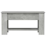 vidaXL Măsuță de cafea, gri beton, 101x49x52 cm, lemn prelucrat vidaXL Măsuță de cafea, gri beton, 101x49x52 cm, lemn prelucrat