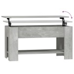 vidaXL Măsuță de cafea, gri beton, 101x49x52 cm, lemn prelucrat vidaXL Măsuță de cafea, gri beton, 101x49x52 cm, lemn prelucrat