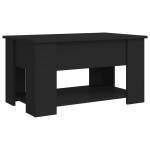 vidaXL Măsuță de cafea, negru, 79x49x41 cm, lemn prelucrat vidaXL Măsuță de cafea, negru, 79x49x41 cm, lemn prelucrat