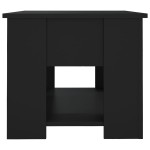 vidaXL Măsuță de cafea, negru, 79x49x41 cm, lemn prelucrat vidaXL Măsuță de cafea, negru, 79x49x41 cm, lemn prelucrat