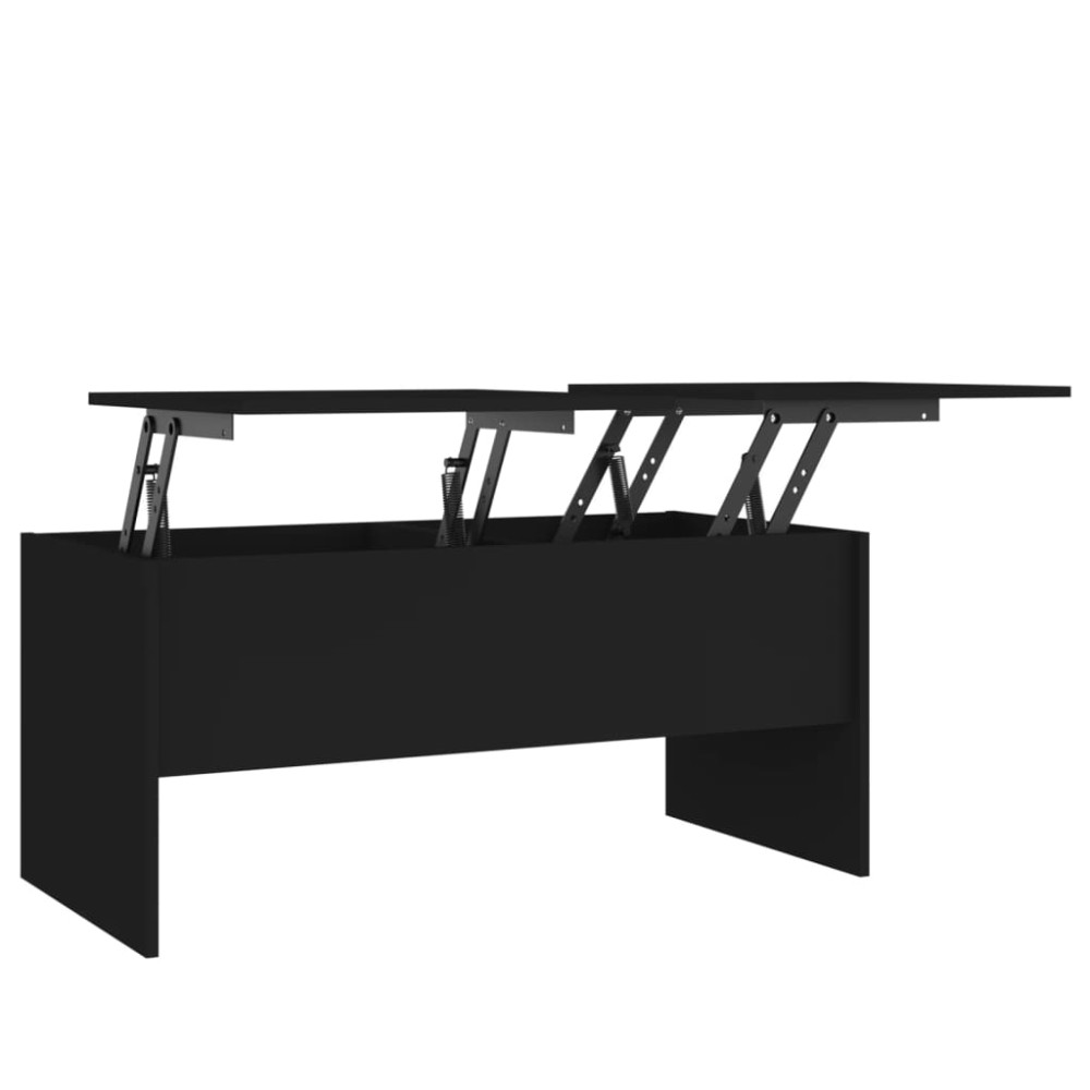 vidaXL Măsuță de cafea, negru, 102x50x46,5 cm, lemn prelucrat