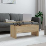 vidaXL Măsuță de cafea, stejar sonoma, 102x50,5x46,5cm, lemn prelucrat vidaXL Măsuță de cafea, stejar sonoma, 102x50,5x46,5cm, lemn prelucrat