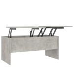 vidaXL Măsuță de cafea, gri beton, 102x50,5x46,5 cm, lemn prelucrat vidaXL Măsuță de cafea, gri beton, 102x50,5x46,5 cm, lemn prelucrat