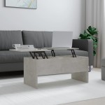 vidaXL Măsuță de cafea, gri beton, 102x50,5x46,5 cm, lemn prelucrat vidaXL Măsuță de cafea, gri beton, 102x50,5x46,5 cm, lemn prelucrat