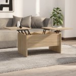 vidaXL Măsuță de cafea, stejar sonoma, 80x50x42,5 cm, lemn prelucrat vidaXL Măsuță de cafea, stejar sonoma, 80x50x42,5 cm, lemn prelucrat