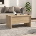 vidaXL Măsuță de cafea, stejar sonoma, 80x50x42,5 cm, lemn prelucrat vidaXL Măsuță de cafea, stejar sonoma, 80x50x42,5 cm, lemn prelucrat