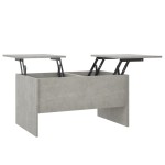 vidaXL Măsuță de cafea, gri beton, 80x50x42,5 cm, lemn prelucrat