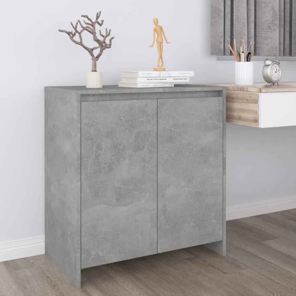 vidaXL Servantă, gri beton, 70x41x75 cm, lemn prelucrat